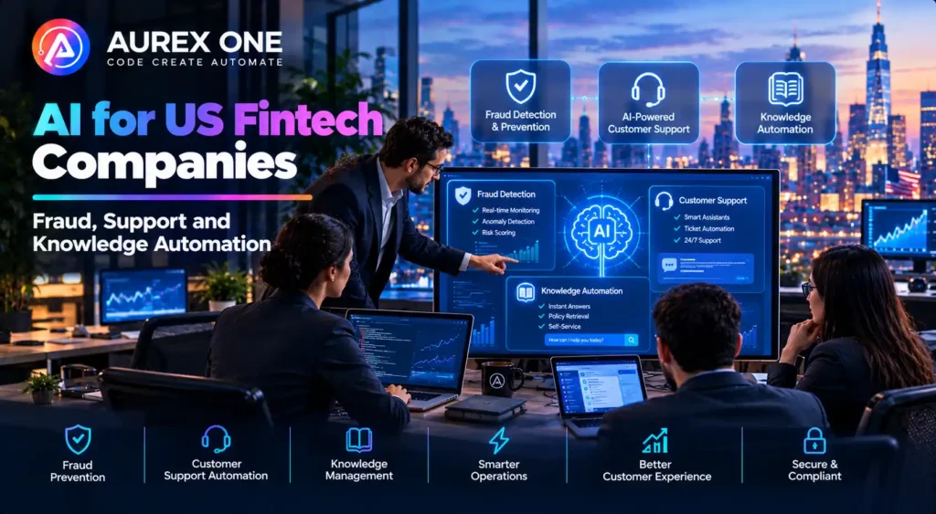 AI for US Fintech Companies – Fraud, Support and Knowledge Automation