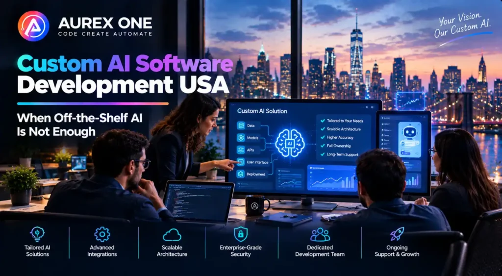 Custom AI Software Development USA – When Off-the-Shelf AI Is Not Enough
